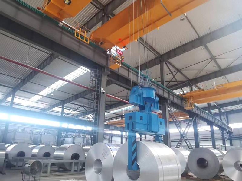 Blue Overhead Crane
